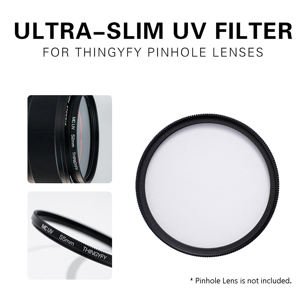 Protective UV Filter, Dust-Proof, a Must for Pinhole Lens