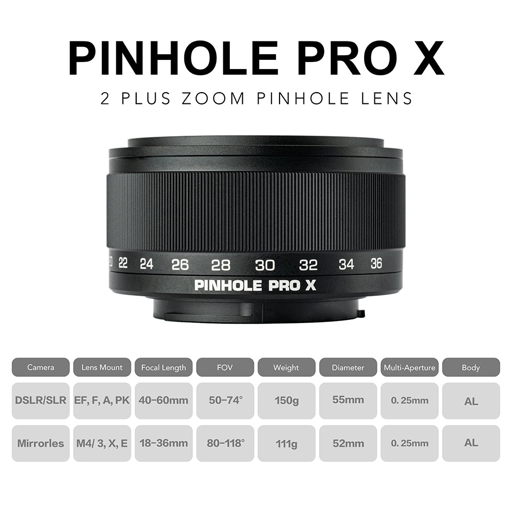 Pinhole Pro X Sets: Pinhole Pro X +UV Filter - Thingyfy
